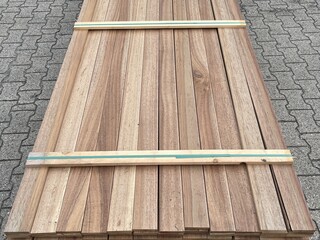 Ca. 207x Guyana Teak planken geschaafd, 16x90mm, lengte 200cm